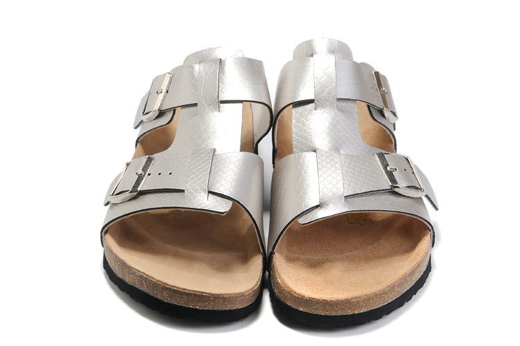 Birkenstock Riva Silver Snakeskin Sandals - Trendy and Comfortable Birkenstock Riva Silver Snakeskin Sandals - Trendy and Comfortable