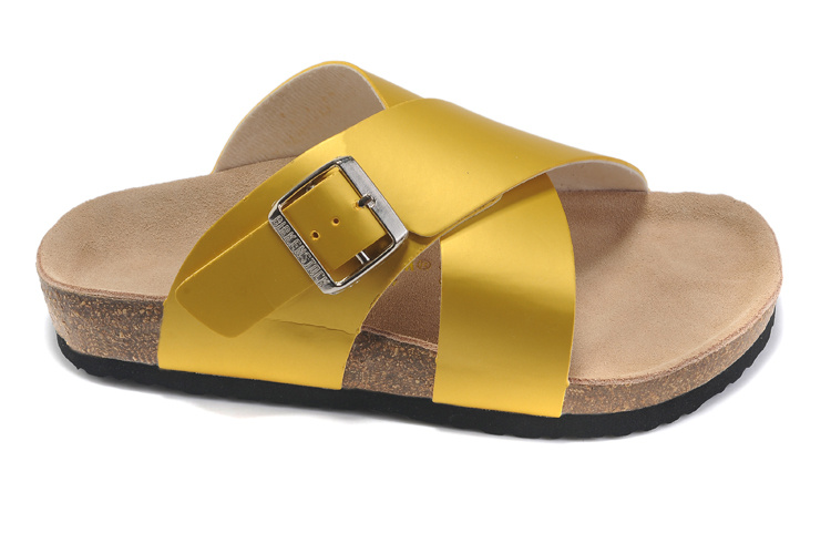 Birkenstock Guam Yellow Leather Sandals - Stylish Comfort for Summer