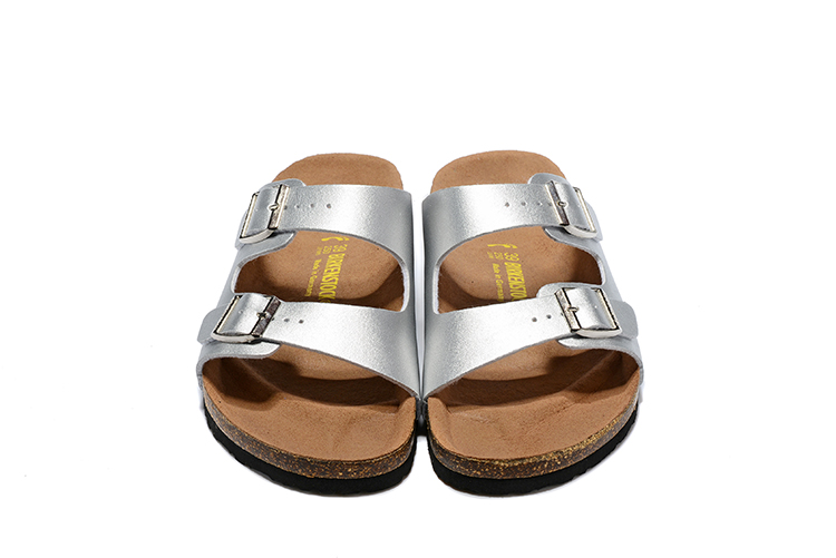 Birkenstock Arizona Snakeskin Silver Sandals - Trendy Style & Comfort