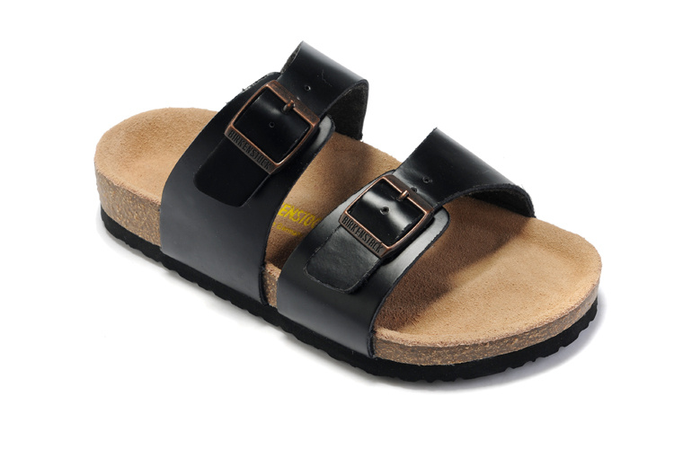 Birkenstock Sydney Black Leather Sandals - Stylish & Comfortable Footwear
