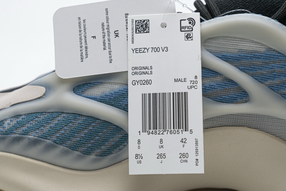 Adidas Yeezy 700 V3 'Kyanite' GY0260 - Shop Now for Top-Notch Footwear Adidas Yeezy 700 V3 'Kyanite' GY0260 - Shop Now for Top-Notch Footwear