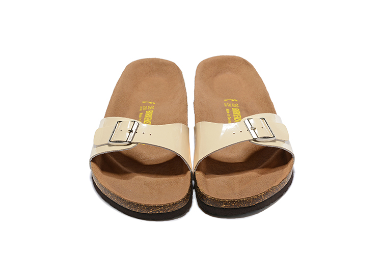 Birkenstock Madrid Beige Leather Sandals - Premium Comfort & Style