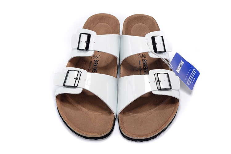 Stylish Birkenstock Sydney White Leather Sandals - Comfortable & Chic”