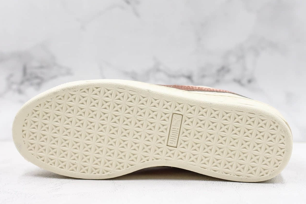 Puma Basket Classic Metallic Low-Top Sneaker - Whisper White Copper | Shop Now Puma Basket Classic Metallic Low-Top Sneaker - Whisper White Copper | Shop Now