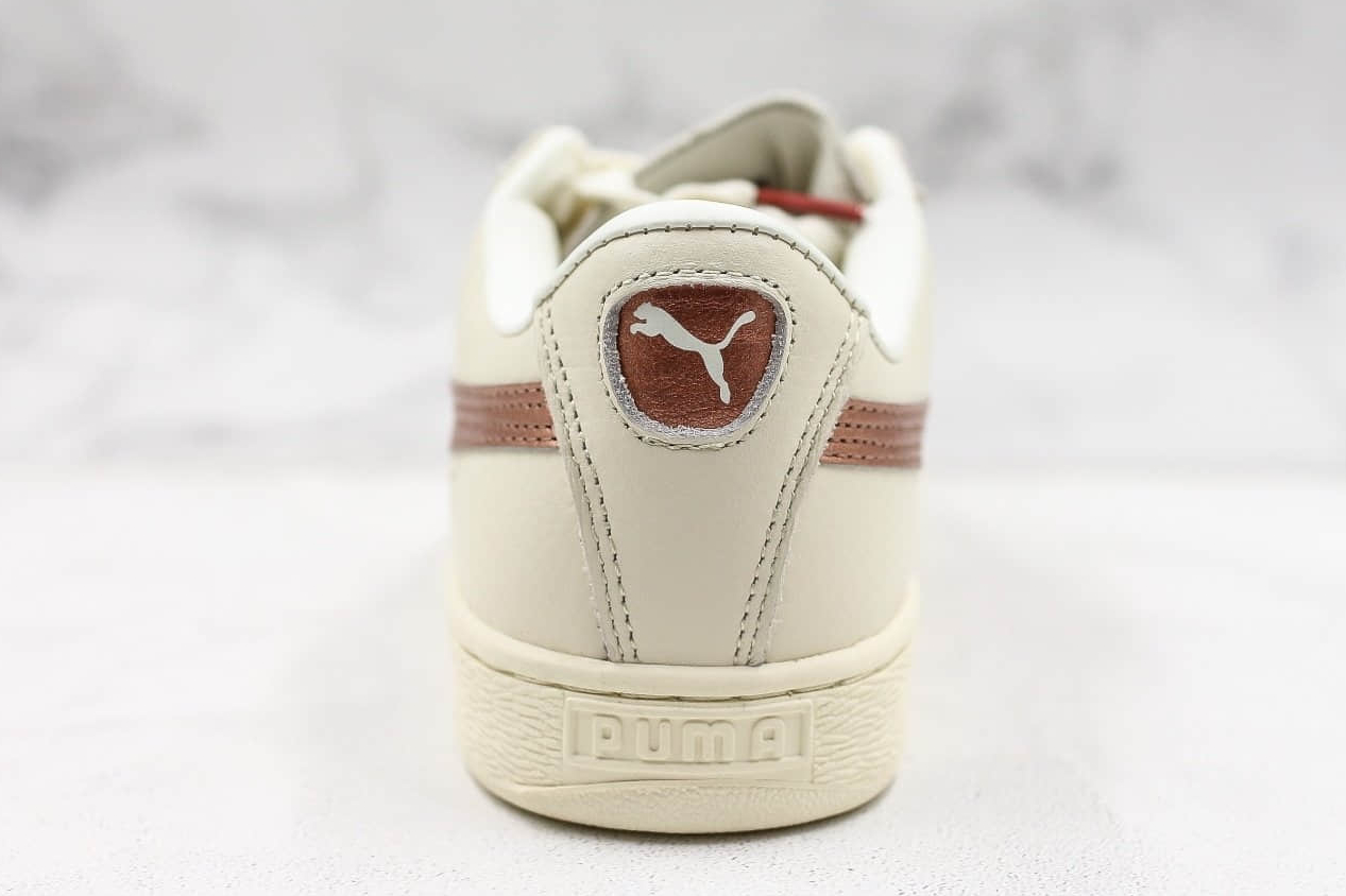 Puma Basket Classic Metallic Low-Top Sneaker - Whisper White Copper | Shop Now Puma Basket Classic Metallic Low-Top Sneaker - Whisper White Copper | Shop Now