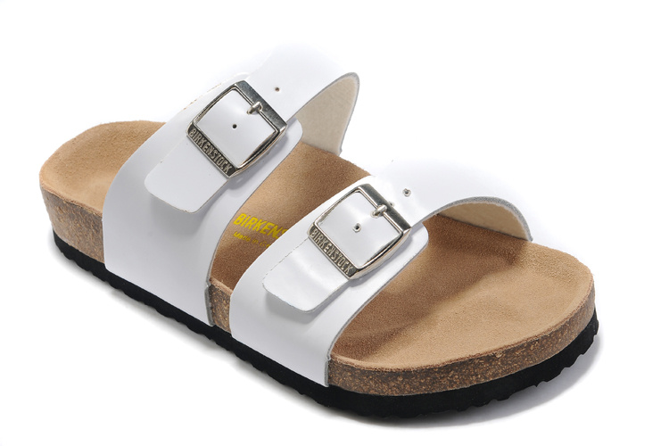 Birkenstock Sydney White Leather Sandals - Classic Style & Comfort