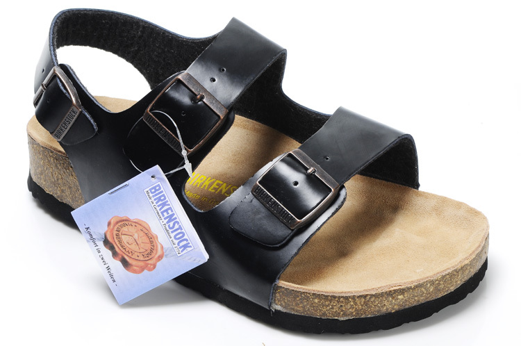 Birkenstock Milano Black Leather Sandals: Classic Comfort for Every Step