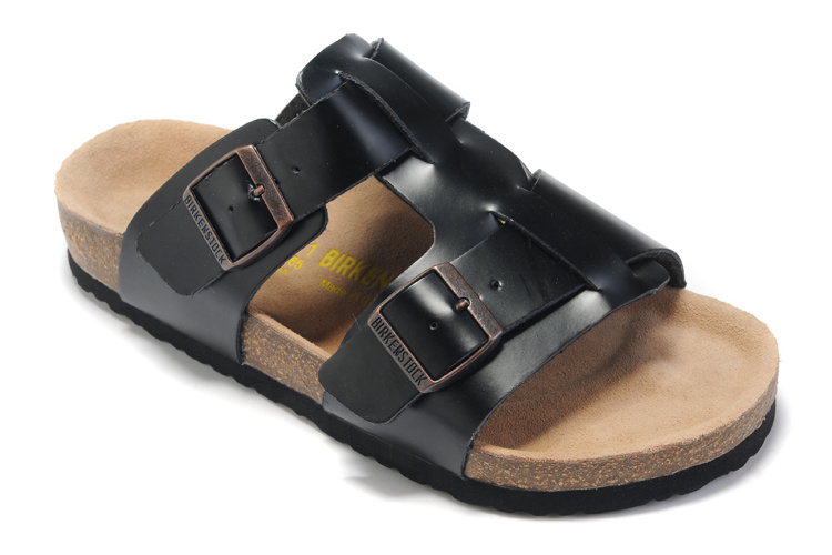 Birkenstock Riva Black Leather Sandals - Stylish & Comfortable