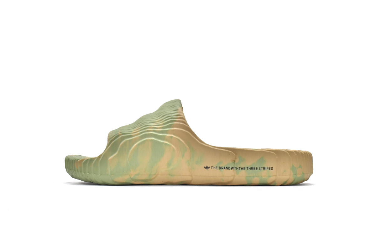 Adidas Adilette 22 Slides 'Magic Lime Desert Sand' GY1597 - Sleek and Stylish Summer Footwear