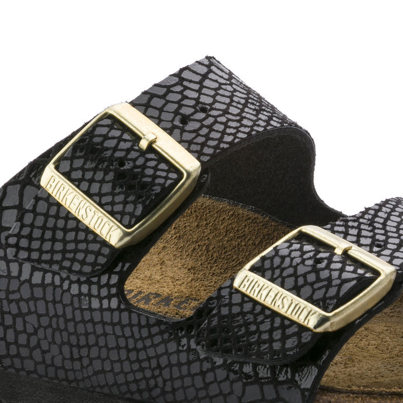 Birkenstock Arizona Black Snakeskin Pattern Sandals - Stylish and Comfortable Shoes Birkenstock Arizona Black Snakeskin Pattern Sandals - Stylish and Comfortable Shoes