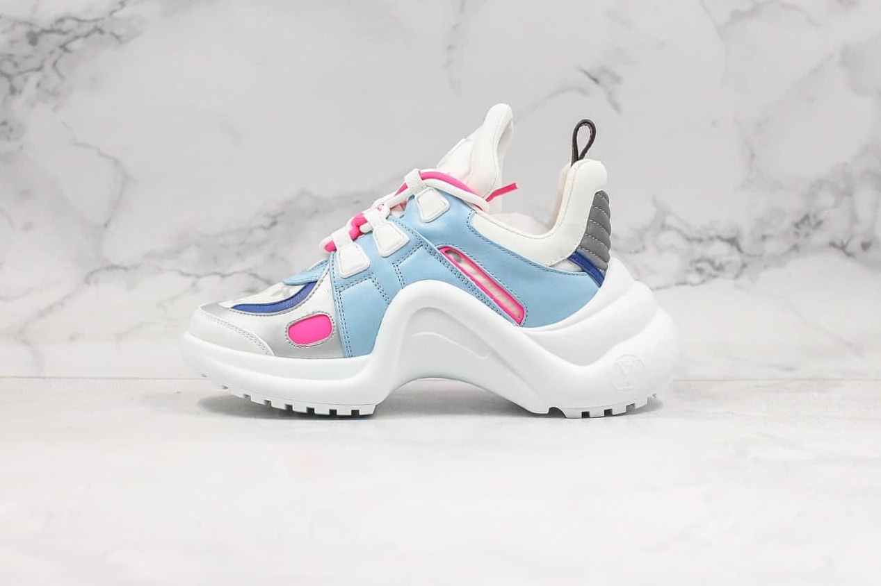 Louis Vuitton Archlight Sneakers in Blue Pink and Grey