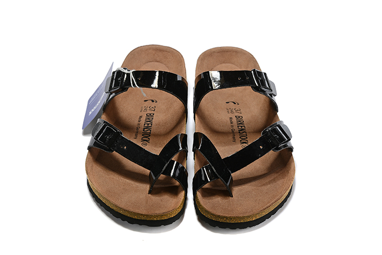 Birkenstock Mayari Birko-Flor Black Patent Narrow Fit - Stylish & Comfy Sandals Birkenstock Mayari Birko-Flor Black Patent Narrow Fit - Stylish & Comfy Sandals