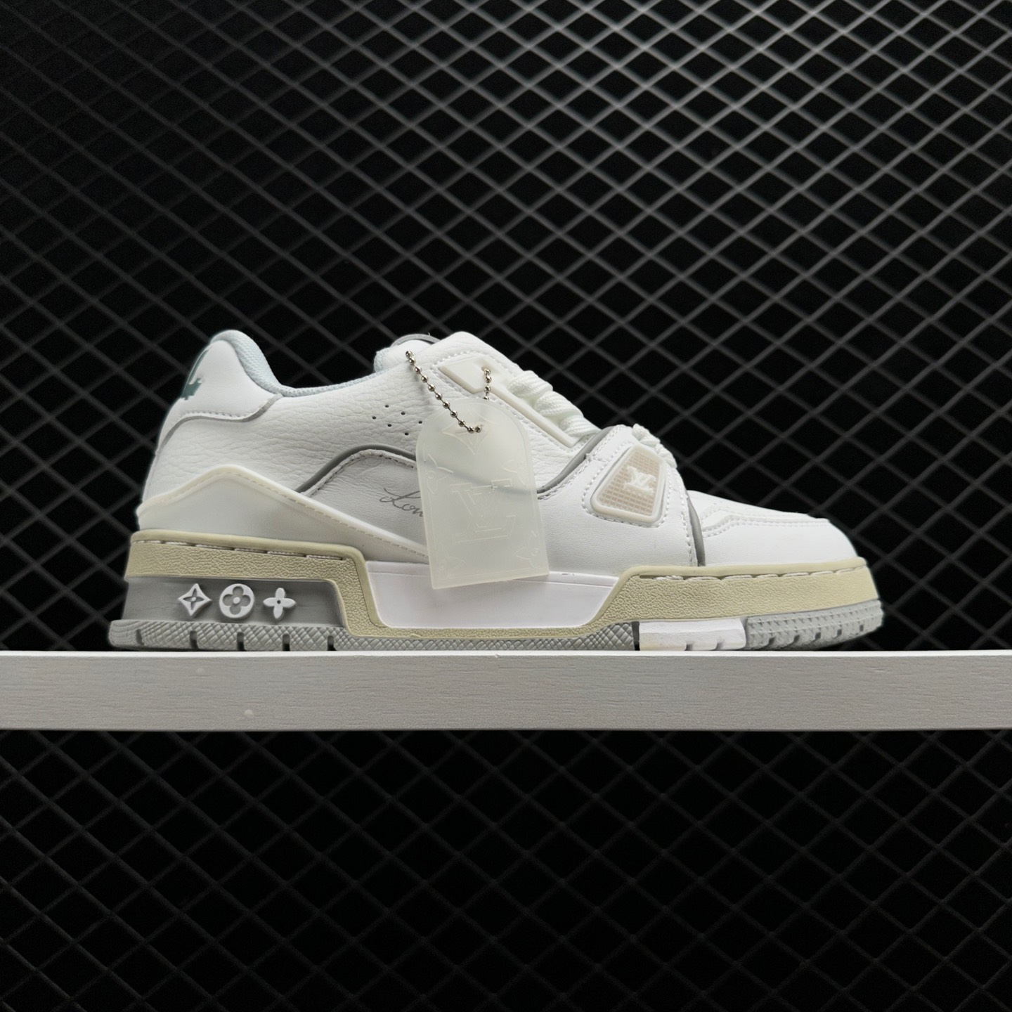 Louis Vuitton x Virgil Abloh LV Trainer Sneakers White Grey