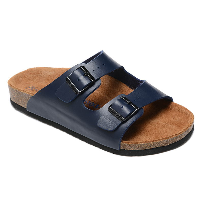 Birkenstock Arizona Dark Blue Leather Sandals - Comfortable and Stylish Footwear