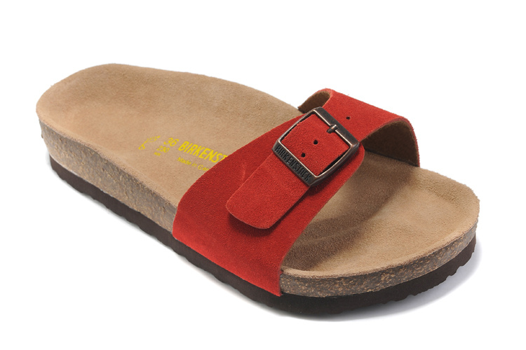 Birkenstock Madrid Red Suede Sandals - Stylish and Comfortable Footwear for Women