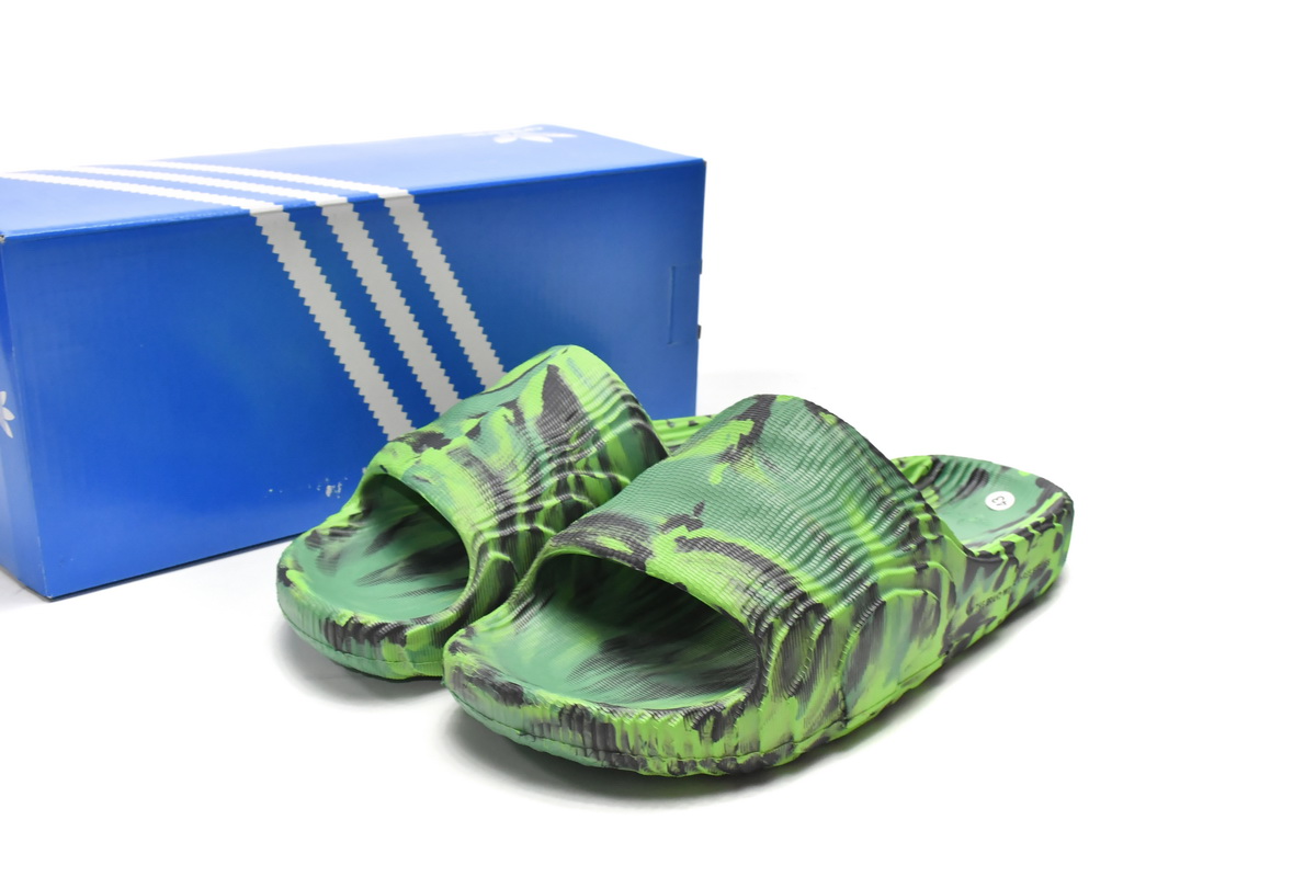 Adidas Adilette 22 Slides Black Green - Shop Now! Adidas Adilette 22 Slides Black Green - Shop Now!